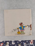 Vintage 1980 Friendly Snowman First-Start Easy Reader Miniature Softcover