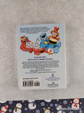 Vintage 1996 Elmo's 12 Days of Christmas Miniature Board Book Hardcover, Like New