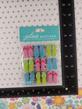 Jolee's Boutique Flip Flop Repeats 3-Dimensional Sticker Pack, New/Sealed