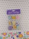 Jolee's Boutique Felt Flowers & Eggs Easter 3-Dimensional Sticker Pack, New/Sealed