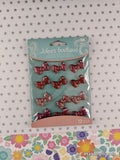 Jolee's Boutique Red & Pink Bows Cabochons SPARKLY 3-Dimensional Sticker Pack, New/Sealed