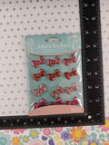 Jolee's Boutique Red & Pink Bows Cabochons SPARKLY 3-Dimensional Sticker Pack, New/Sealed