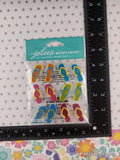 Jolee's Boutique Flip Flops Cabochons 3-Dimensional Sticker Pack, New/Sealed