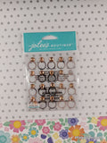 Jolee's Boutique SHINY Rose Gold Ring Repeats 3-Dimensional Sticker Pack, New/Sealed