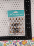Jolee's Boutique SHINY Rose Gold Ring Repeats 3-Dimensional Sticker Pack, New/Sealed