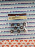 Recollections SHINY Black & Silver Flowers 3-Dimensional Adhesive Embellishments Pack, New/Sealed