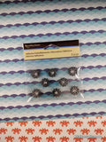 Recollections SHINY Black & Silver Stars 3-Dimensional Adhesive Embellishments Pack, New/Sealed