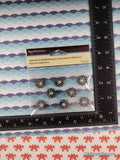 Recollections SHINY Black & Silver Stars 3-Dimensional Adhesive Embellishments Pack, New/Sealed