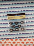 Recollections SHINY Black & Silver Hearts 3-Dimensional Adhesive Embellishments Pack, New/Sealed
