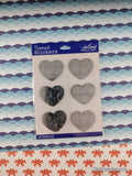 Jolee's Boutique Metal Hearts 3-Dimensional Sticker Pack, New/Sealed