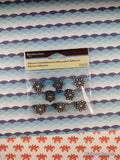 Recollections SHINY Black & Silver Snowflakes 3-Dimensional Adhesive Embellishments Pack, New/Sealed