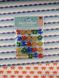 Jolee's Boutique Rainbow Puzzle Repeats SPARKLY 3-Dimensional Sticker Pack, New/Sealed