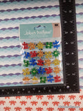 Jolee's Boutique Rainbow Puzzle Repeats SPARKLY 3-Dimensional Sticker Pack, New/Sealed