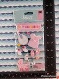 Jolee's Boutique Baby Girl 3-Dimensional Sticker Pack, New/Sealed