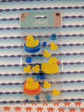Jolee's Boutique Rubber Duckies SPARKLY 3-Dimensional Sticker Pack, New/Sealed