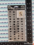 Jolee's Boutique All That Bling SHINY Black Circle Gems 3-Dimensional Sticker Pack, New/Sealed