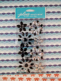Jolee's Boutique Bling Flowers SHINY 3-Dimensional Sticker Pack, New/Sealed