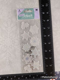 A Touch of Jolee's Boutique Wintry Snowflakes SPARKLY 3-Dimensional Sticker Pack, New/Sealed