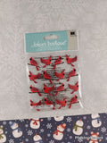 Jolee's Boutique Red Cardinals Repeats SPARKLY 3-Dimensional Sticker Pack, New/Sealed