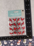 Jolee's Boutique Red Cardinals Repeats SPARKLY 3-Dimensional Sticker Pack, New/Sealed