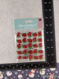 Jolee's Boutique Red Rose Repeats SPARKLY 3-Dimensional Sticker Pack, New/Sealed