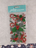 Jolee's Boutique Christmas Flourishes and Holly 3-Dimensional Sticker Pack, New/Sealed