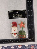 Vintage 2005 La Petites Happy Holidays Santa 3-Dimensional Sticker Pack, New/Sealed