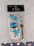 Vintage 2006 La Petites Jolly Snowman 3-Dimensional Sticker Pack, New/Sealed