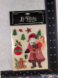 Vintage 2005 La Petites Old Saint Nick 3-Dimensional Sticker Pack, New/Sealed