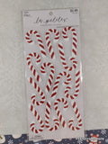 2018 La Petites SPARKLY Candy Canes 3-Dimensional Sticker Pack, New/Sealed