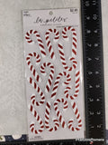 2018 La Petites SPARKLY Candy Canes 3-Dimensional Sticker Pack, New/Sealed