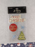 Vintage 2007 La Petites Peace on Earth Christmas 3-Dimensional Sticker Pack, New/Sealed