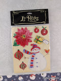 Vintage 2005 La Petites Snowmen & Ornaments 3-Dimensional Sticker Pack, New/Sealed