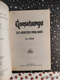 Vintage 1996 1st Printing Egg Monsters From Mars Goosebumps #42 Softcover