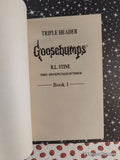 Vintage 1997 1st Printing Triple Header Goosebumps, Book 1 by R.L. Stine Softcover