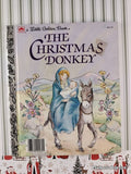 Vintage 1984 The Christmas Donkey Little Golden Book Hardcover
