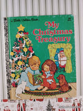 Vintage 1976 My Christmas Treasury Little Golden Book Hardcover