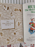 Vintage 1982 Rudolph the Red-Nosed Reindeer Shines Again Little Golden Book Hardcover