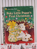 Vintage 1995 The Poky Little Puppy's First Christmas Little Golden Book Hardcover