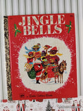 Vintage 1973 4th Printing Jingle Bells Little Golden Book Hardcover