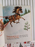 Vintage 1973 4th Printing Jingle Bells Little Golden Book Hardcover