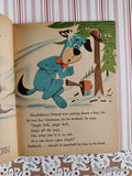 Vintage 1960 1st Printing Huckleberry Hound and the Christmas Sleigh Little Golden Book Hardcover