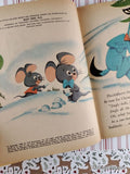 Vintage 1960 1st Printing Huckleberry Hound and the Christmas Sleigh Little Golden Book Hardcover