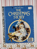 Vintage 1980 The Christmas Story Little Golden Book Hardcover