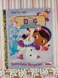2013 Disney's Doc McStuffins, Snowman Surprise Little Golden Book Hardcover