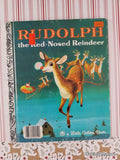Vintage 1976 Rudolph the Red-Nosed Reindeer Little Golden Book Hardcover