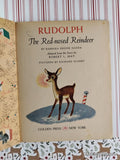 Vintage 1958 1st Printing Rudolph the Red-Nosed Reindeer Little Golden Book Hardcover