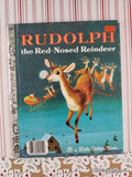 Vintage 1976 Rudolph the Red-Nosed Reindeer Little Golden Book Hardcover