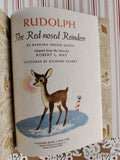Vintage 1976 Rudolph the Red-Nosed Reindeer Little Golden Book Hardcover