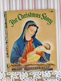 Vintage 1952 1st Printing The Christmas Story Little Golden Book Hardcover